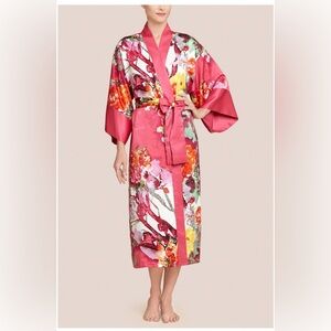 Natori Watercolor Flower Kimono Robe